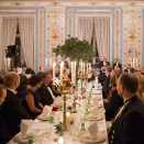 22. oktober: Kongeparet holder middag for Stortingsrepresentantene på Det kongelige slott. Foto: Berit Roald / NTB scanpix